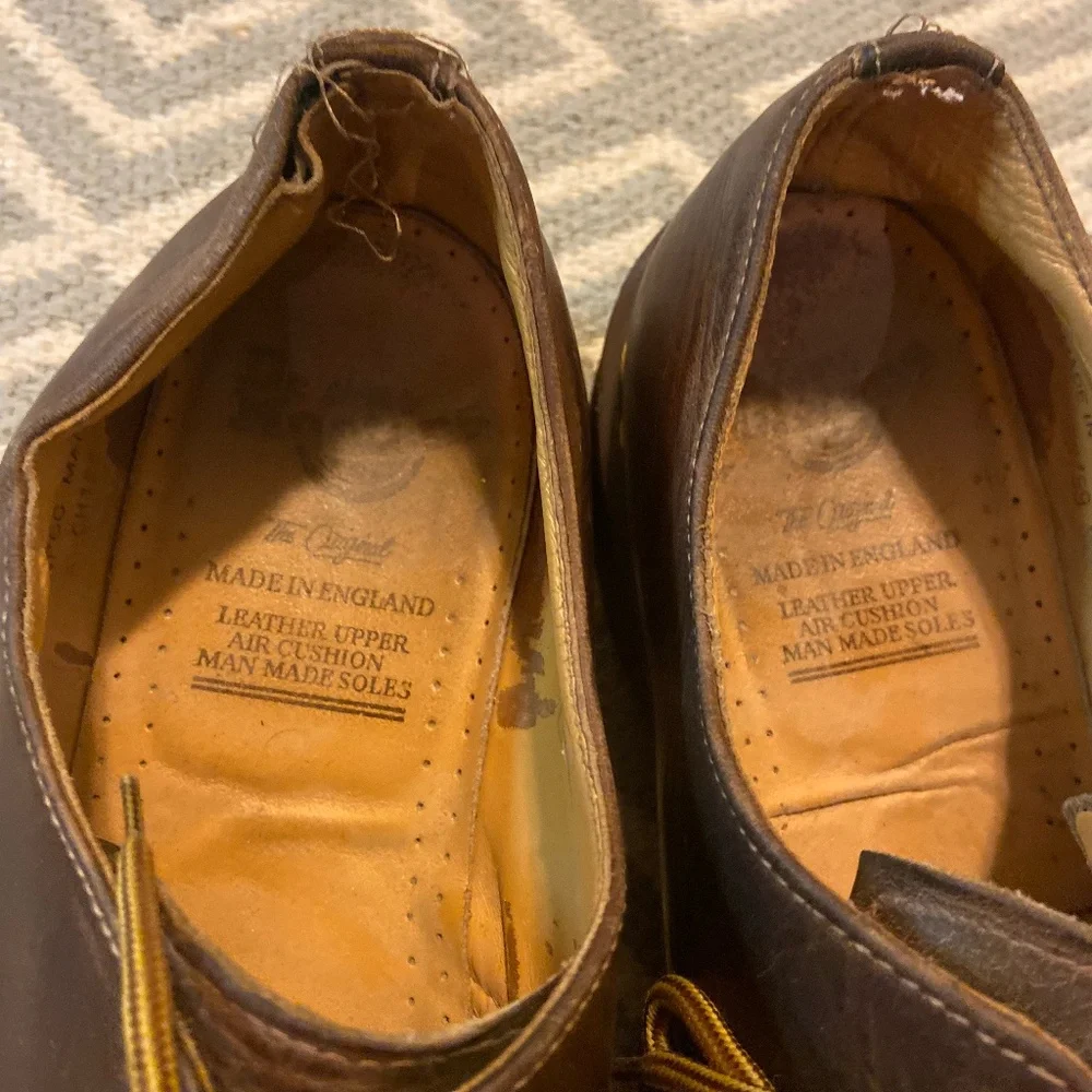 Dr. Martens Made in England Brown Leather Lace-Up Shoes